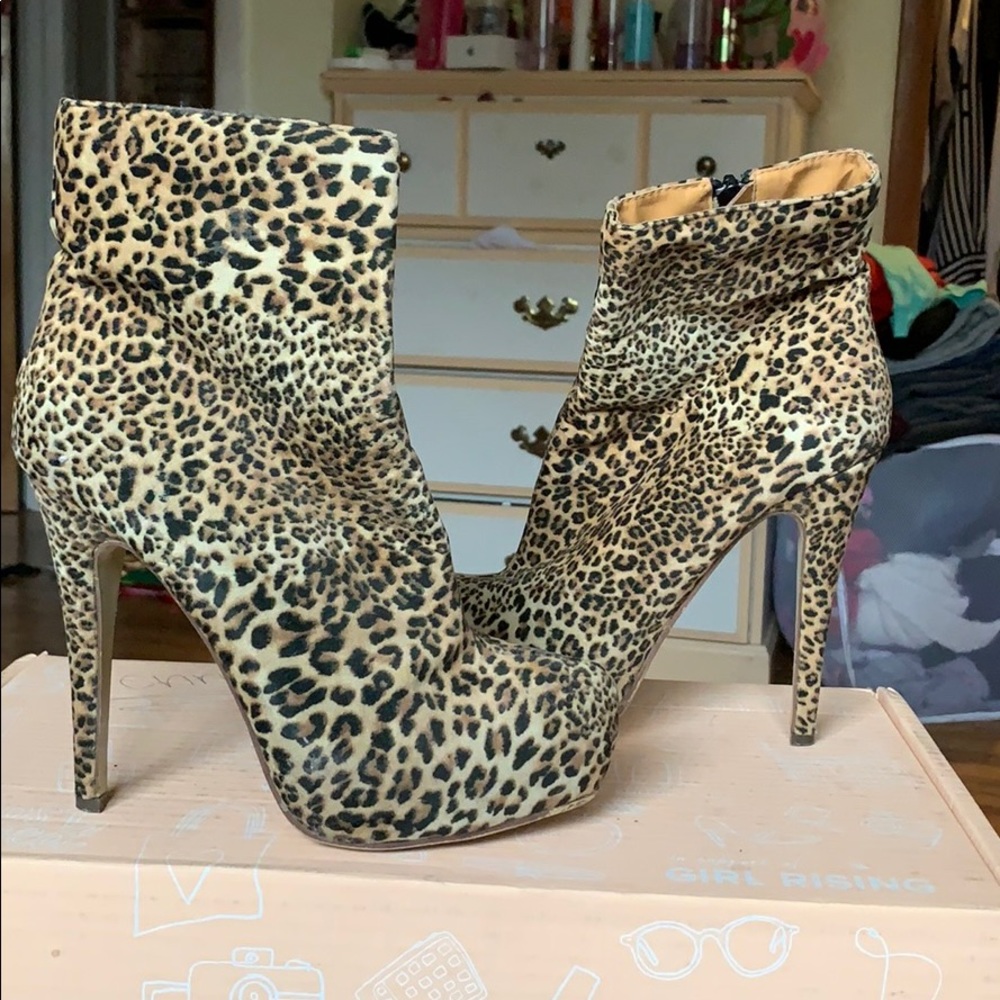Cheetah print heels
